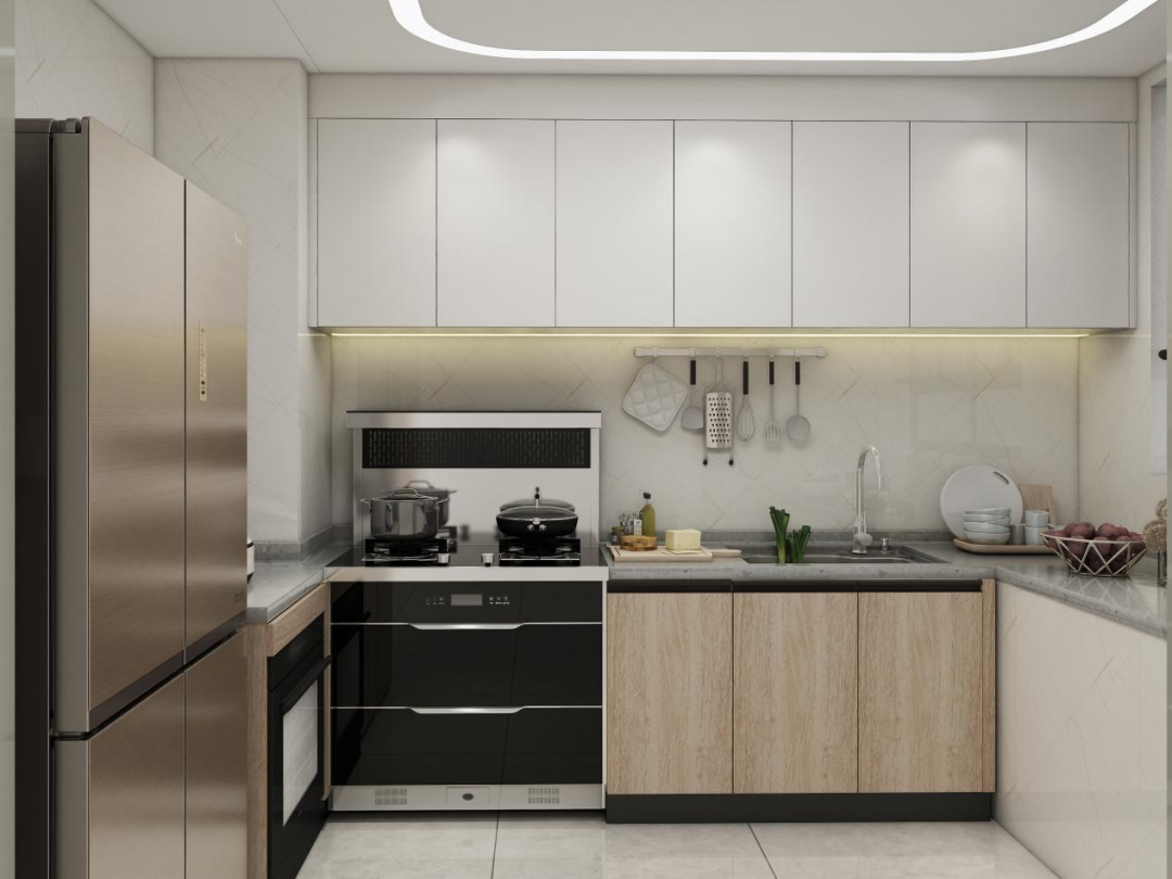 White Wall Cabinet with Wooden Base Cabinets.jpg White Wall Cabinet with Wooden Base Cabinets.jpg