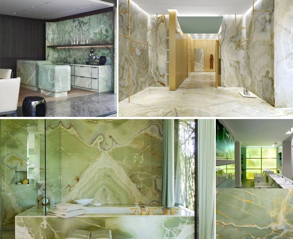 Green Onyx Marble Countertops nad Wall Tiles | KA UNITED Green Onyx Marble Countertops nad Wall Tiles | KA UNITED