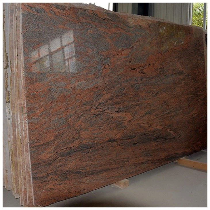 Multicolor Red Polished Granite Slabs