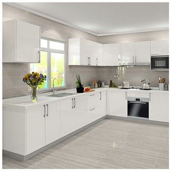 Кухонні шафи з глянцевим білим лаком