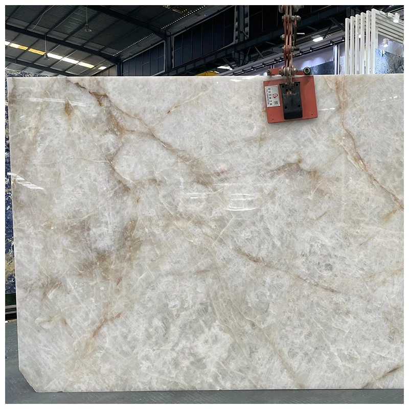 Cristallo Iceberg Quartzite Slab