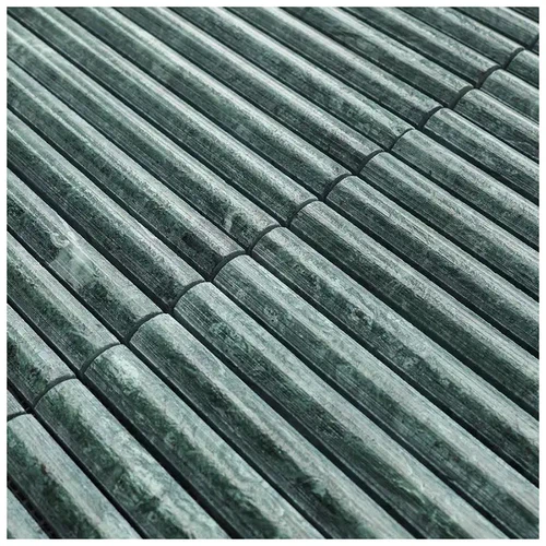 Dark Green Marble Fluted Wall Mosaic Tiles Dark Green Marble Fluted Wall Mosaic Tiles